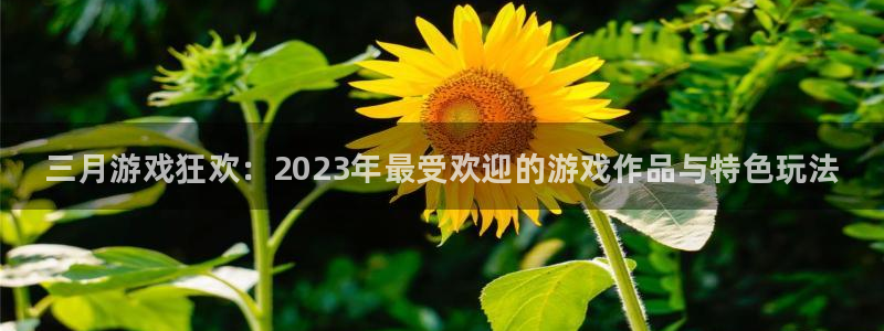 新城平台代理注册条件：三月游戏狂欢：2023年最受欢迎的游戏作品与特色玩法